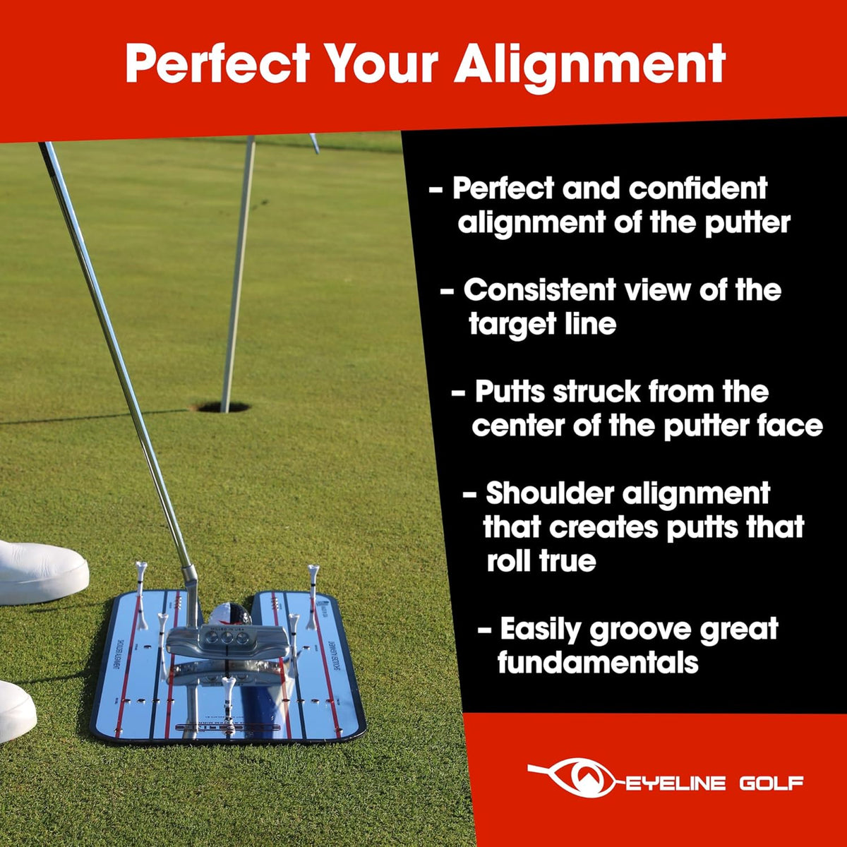 Classic Eyeline Large Putting Mirror at Blackout Golf