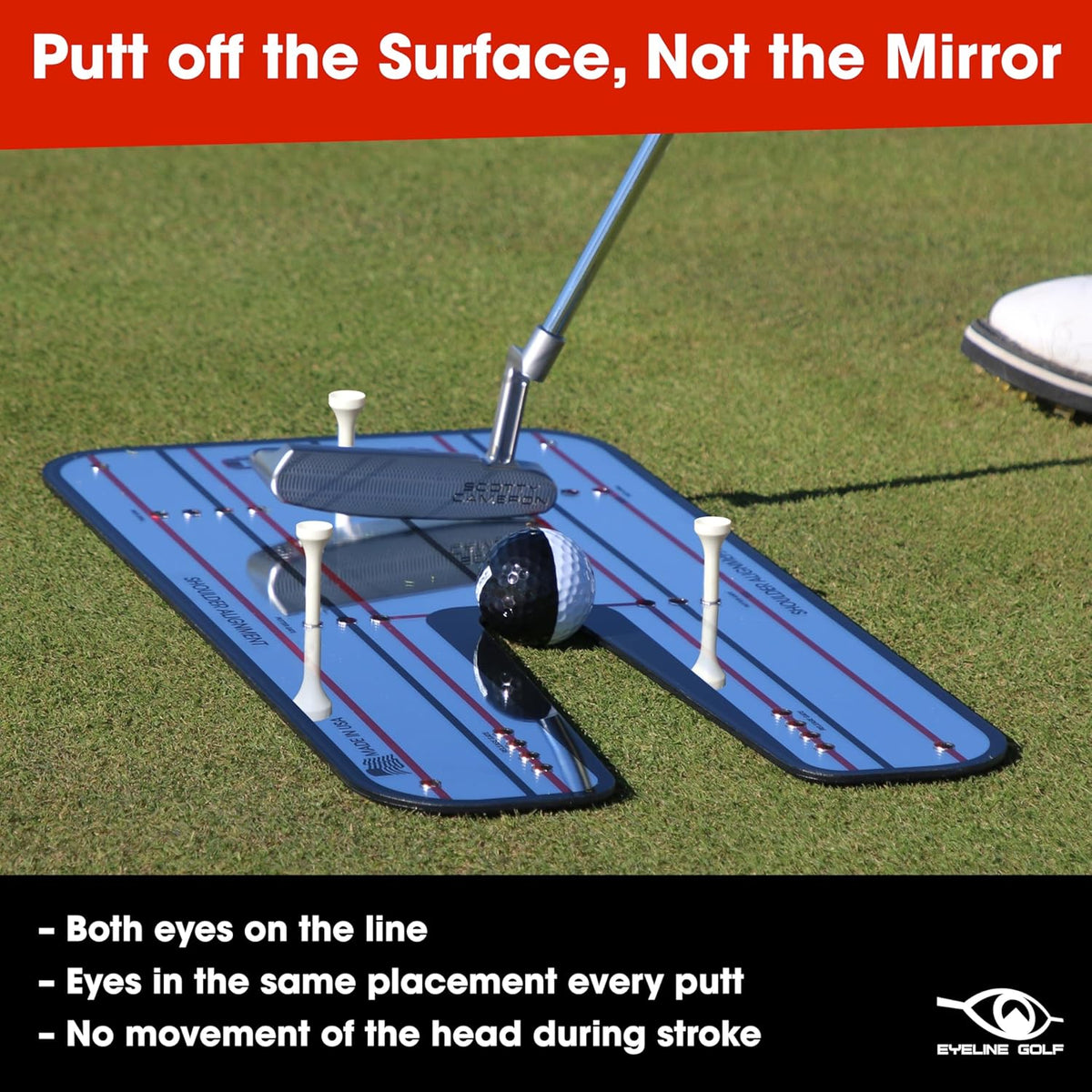Classic Eyeline Large Putting Mirror at Blackout Golf