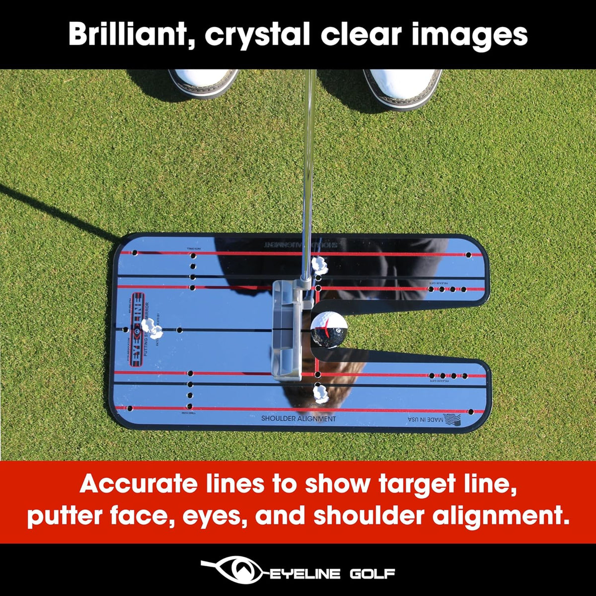 Classic Eyeline Large Putting Mirror at Blackout Golf