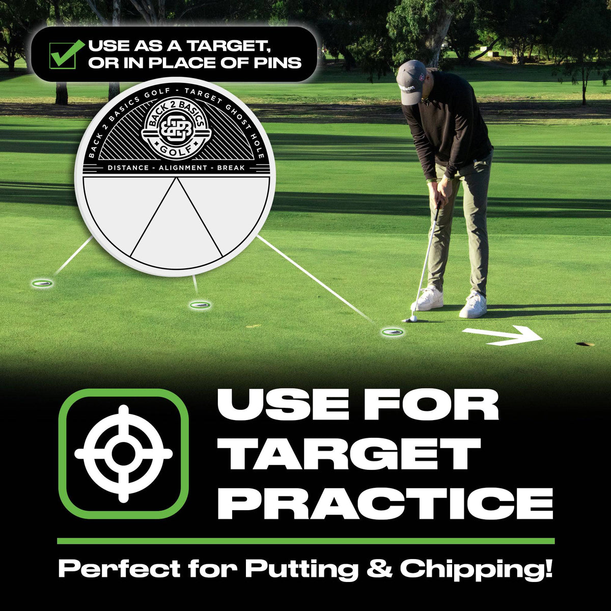 Putting Target Holes | Putter Training at Blackout Golf