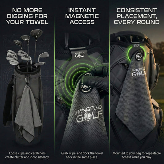 Stubby Magnetic Golf Towel | Landing Pad Bundle