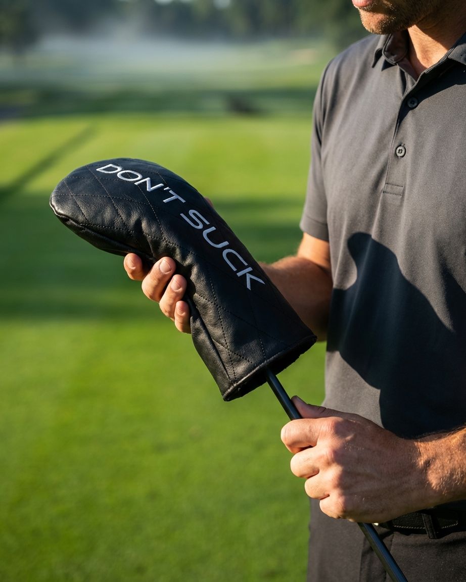 Don’t Suck Driver Headcover | Premium Black Diamond