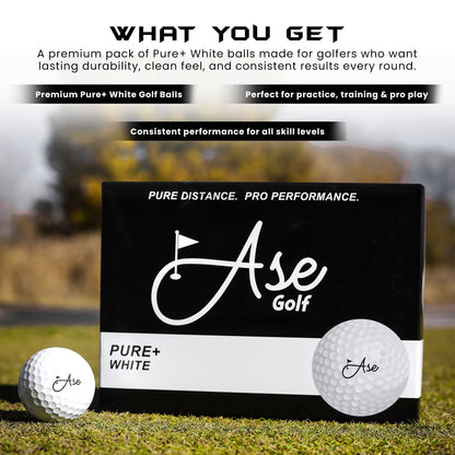 Ase Pure+ Golf Ball | Responsive Feel at Blackout Golf 