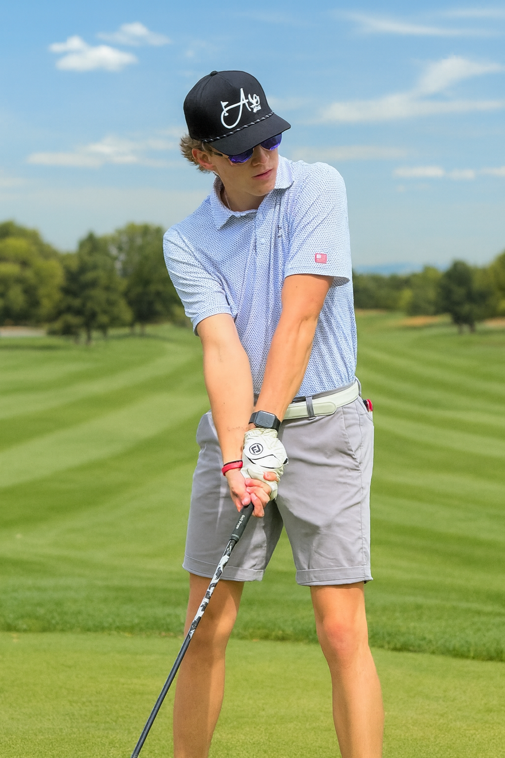 Ase Golf 5 Panel Rope Hat at Blackout Golf 