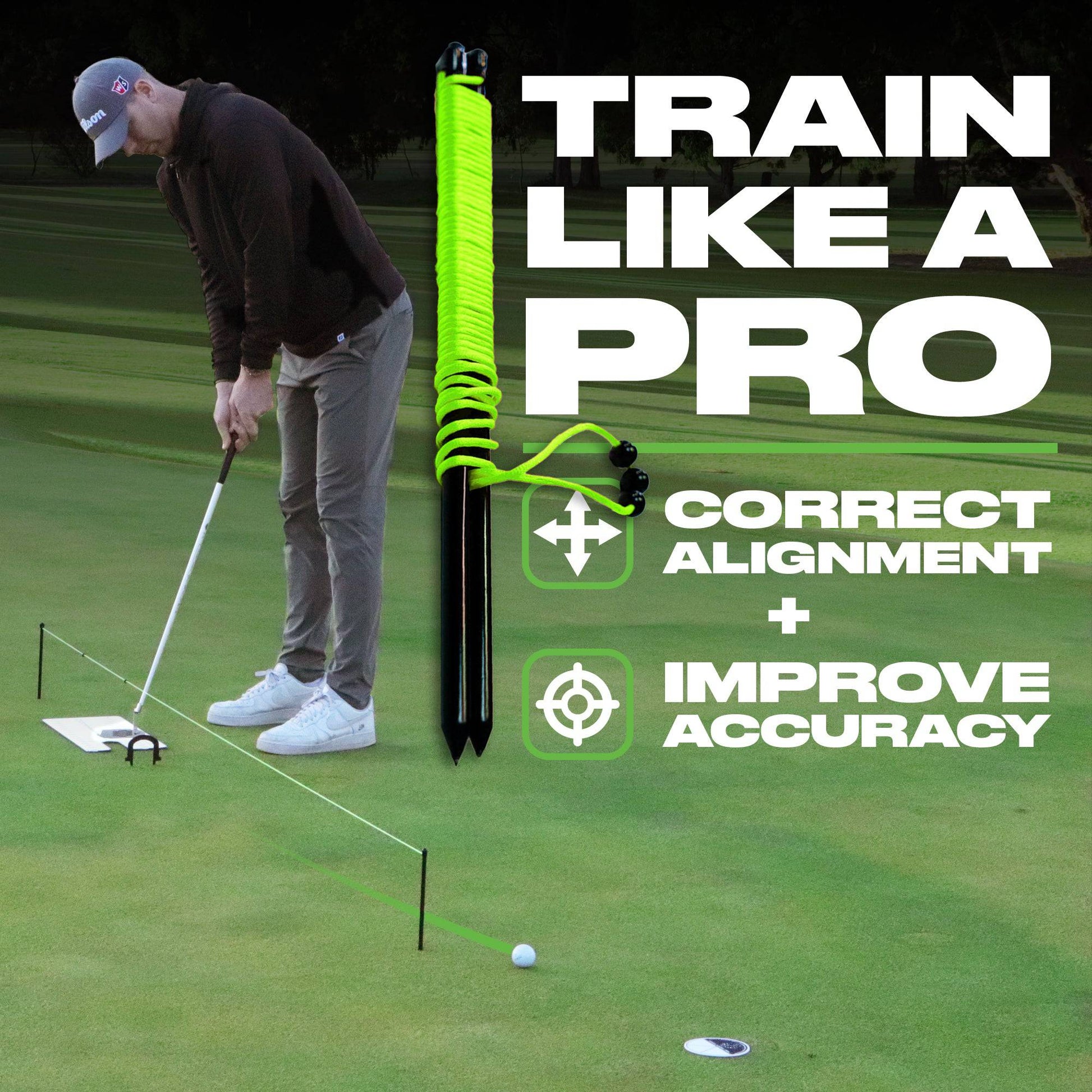 Putting String Line | Distance Control at Blackout Golf 