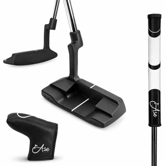 Ase High Performance Blade Putter | Milled Face at Blackout Golf 
