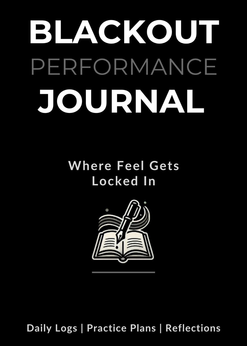 The Blackout Performance Journal eBook cover that supports the practice plans of the Wedge System and Putter System.