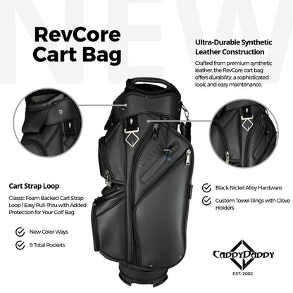 RevCore Golf Cart Bag | 14 Way Divider