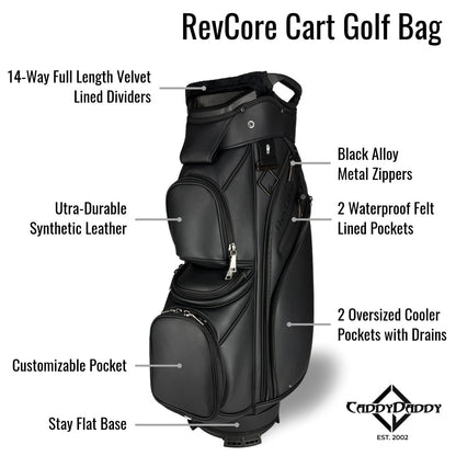 RevCore Golf Cart Bag | 14 Way Divider