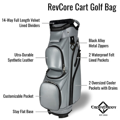 RevCore Golf Cart Bag | 14 Way Divider