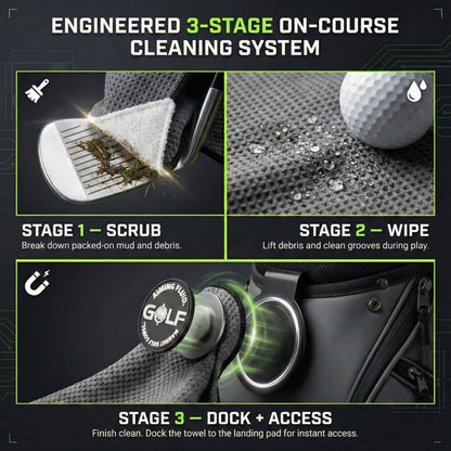 Stubby Magnetic Golf Towel | Landing Pad Bundle