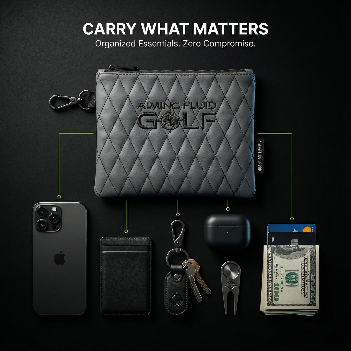 Leather Golf Utility Pouch | Premium Leather