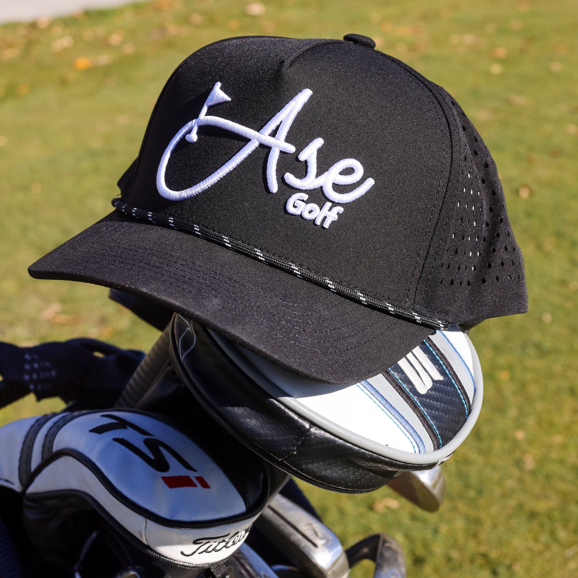 Ase Golf 5 Panel Rope Hat at Blackout Golf 