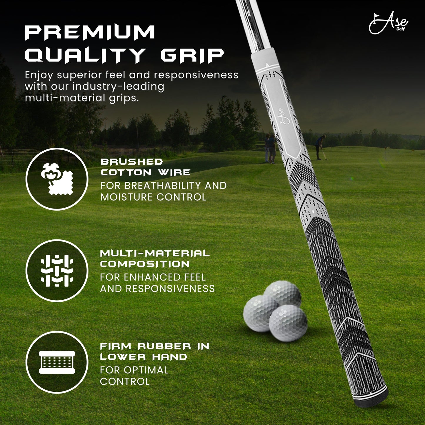 Ase 3-Piece Wedge Set | Balanced Feel at Blackout Golf 