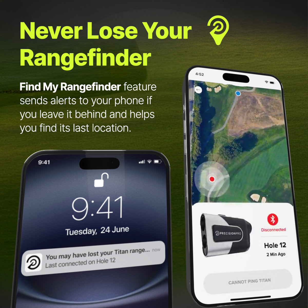Titan Elite Rangefinder at Blackout Golf 