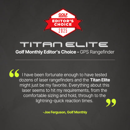 Titan Elite Rangefinder at Blackout Golf 