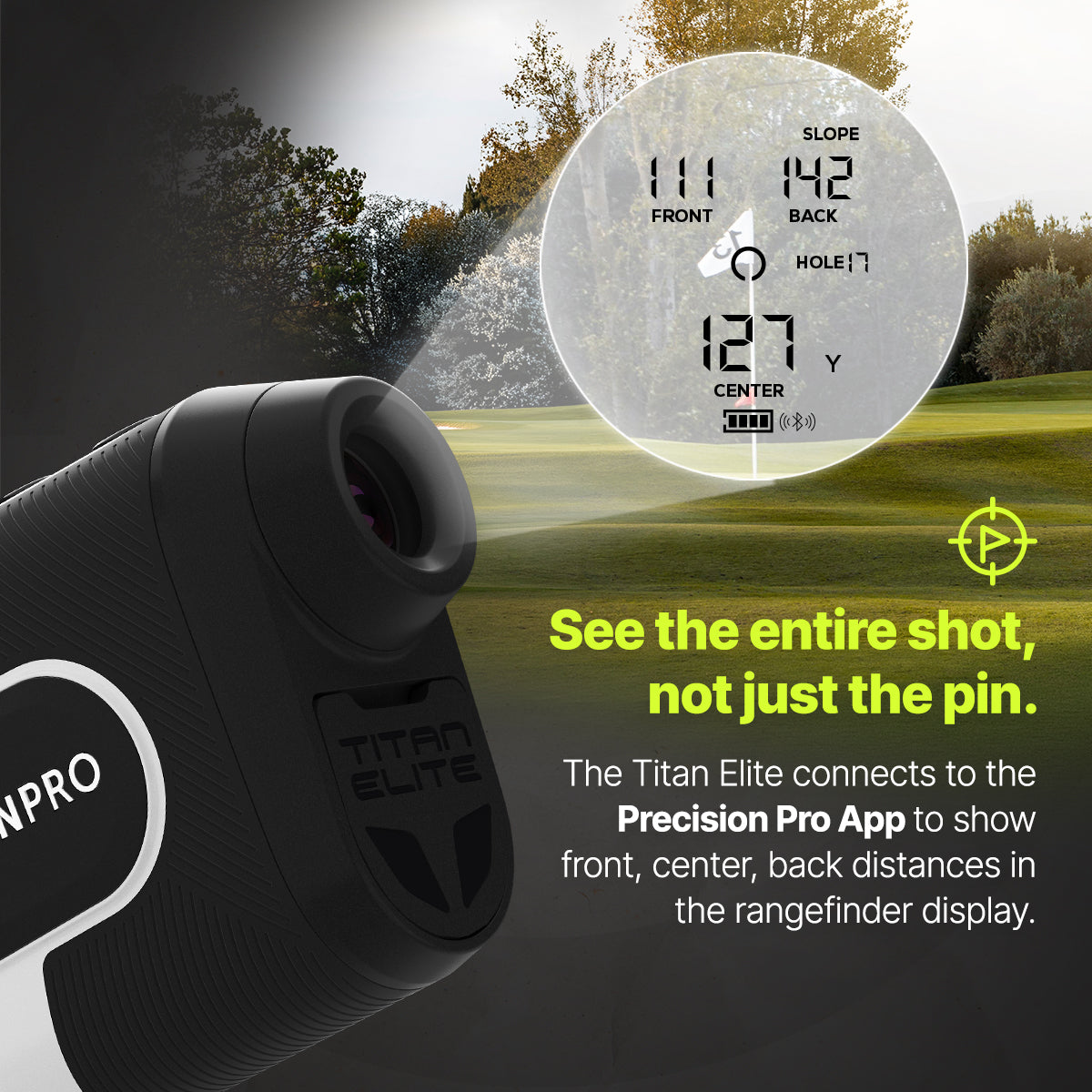Titan Elite Rangefinder at Blackout Golf 