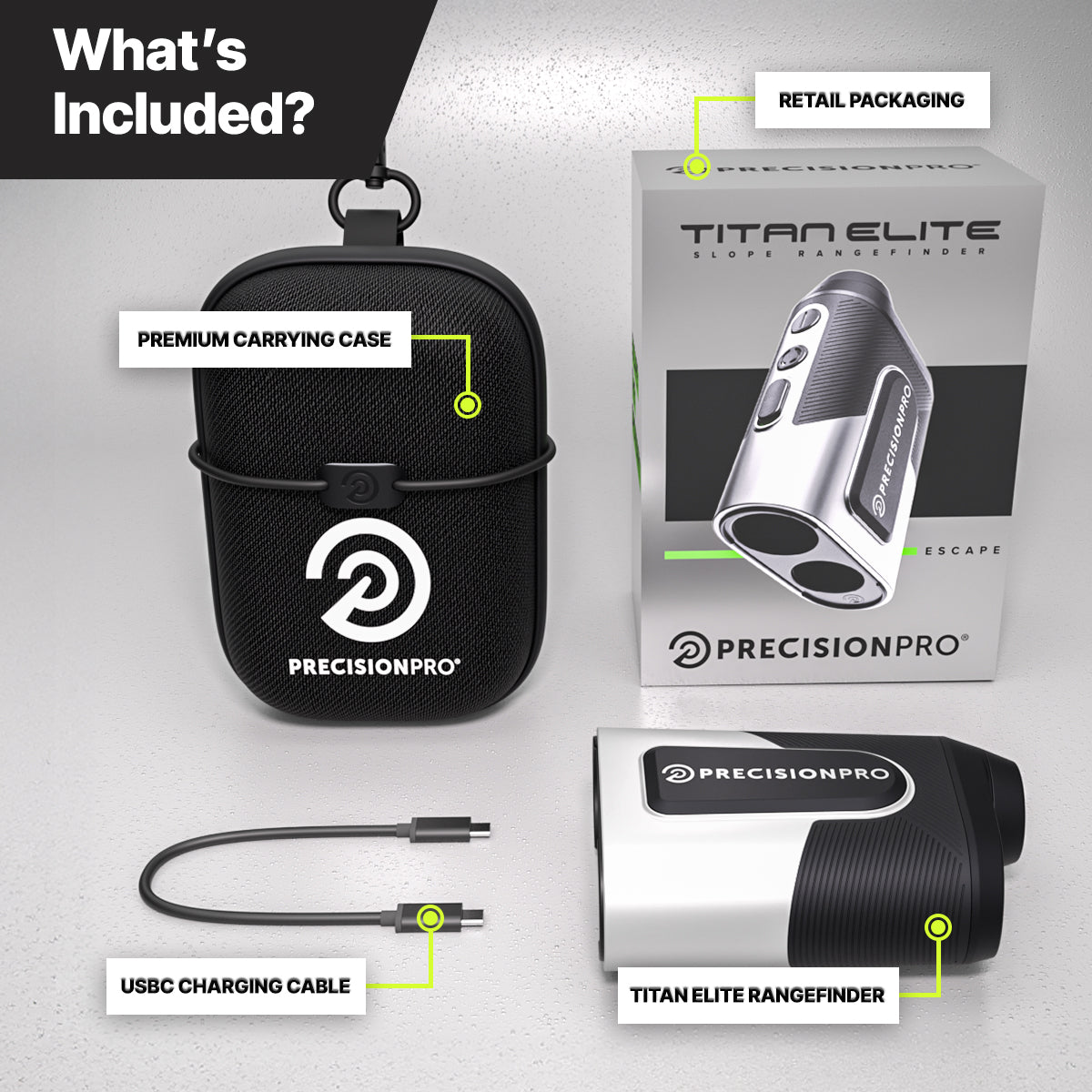 Titan Elite Rangefinder at Blackout Golf 
