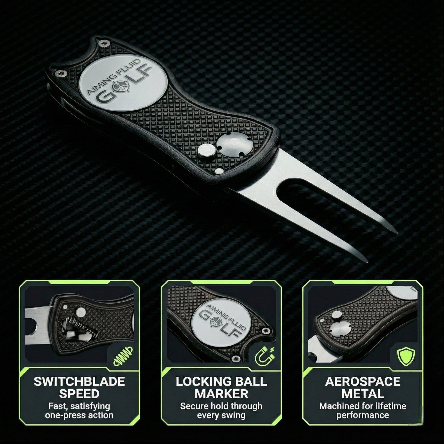 Premium Metal Golf Divot Tool