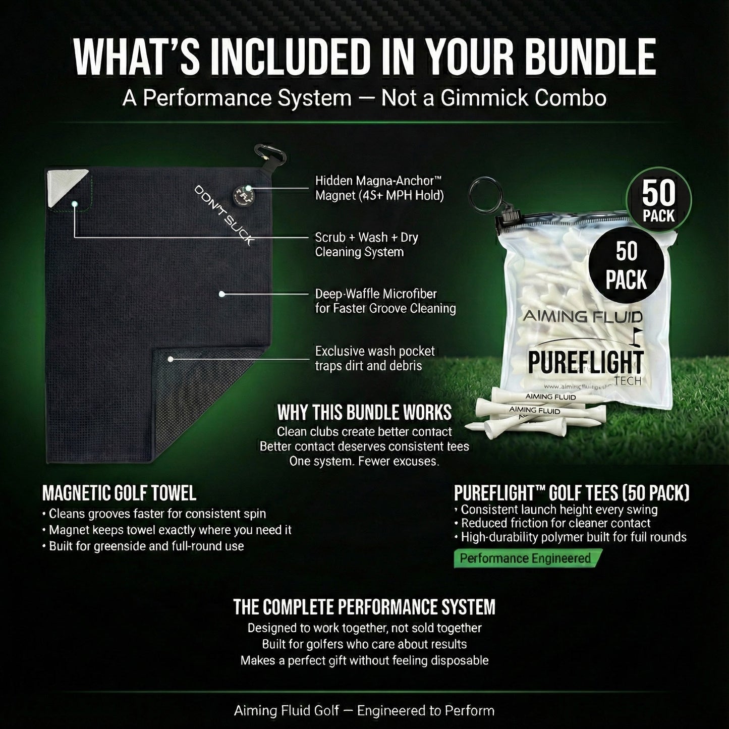 Stuby Magnetic Towel | PureFlight Tees Bundle